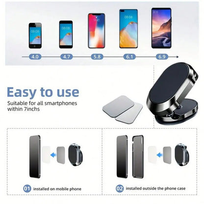 Car Phone Magnetic Stand  1080° Rotating Foldable Universal Multi-Scenario Strong Magnetic Car Phone Holder Car Accessories