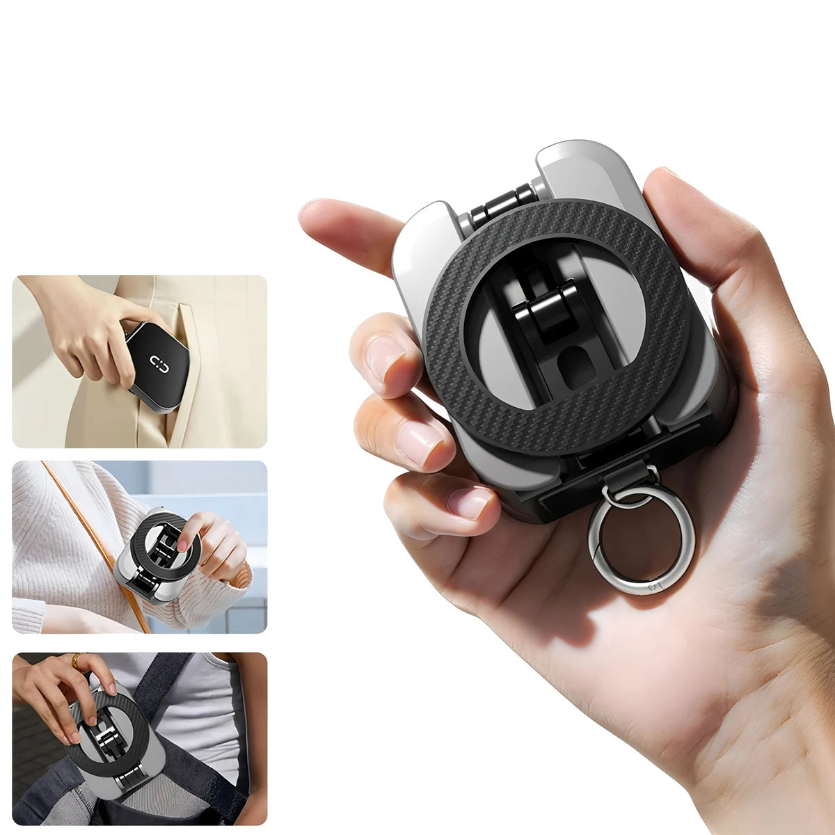 Foldable Extendable Magnetic Phone Stand Portable Travel Mount Holder For Desk Airplane Train iPhone 17 16 15 14 13 12 11 Series